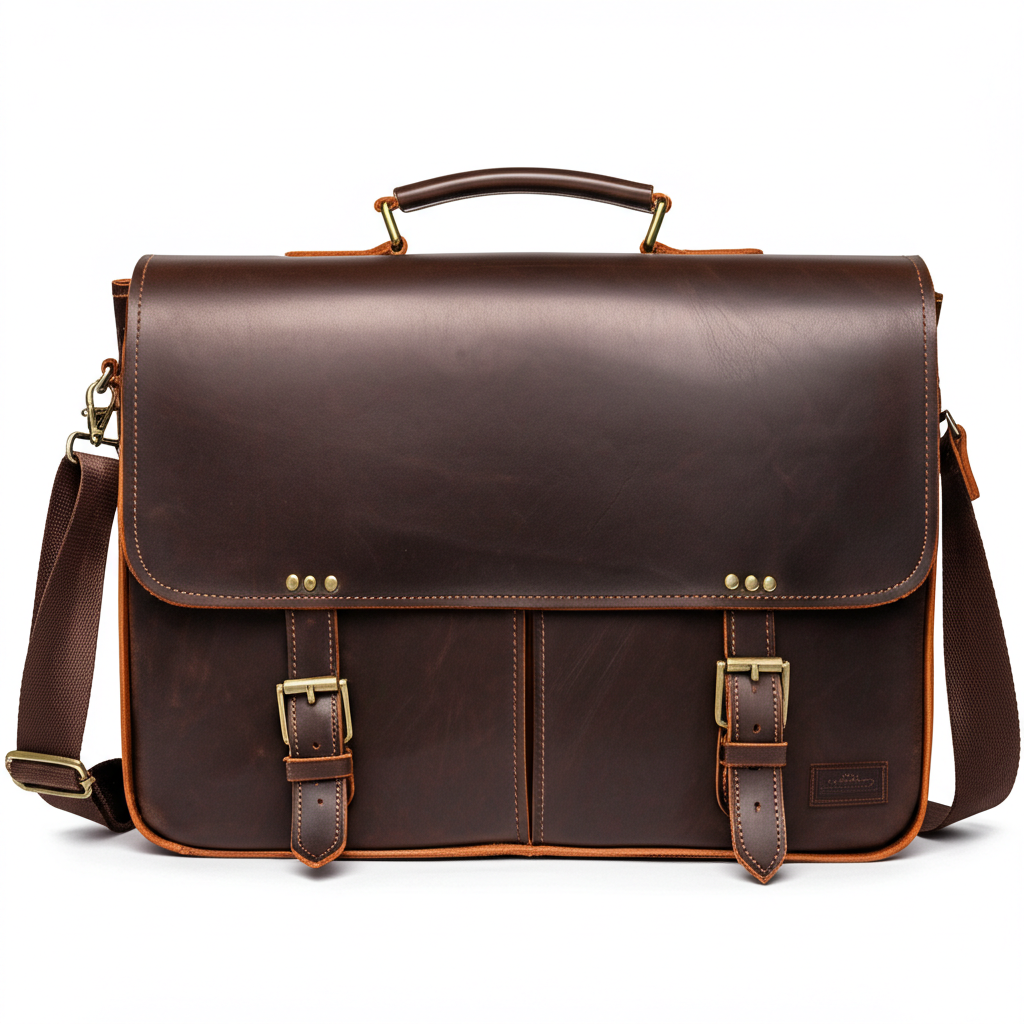 Leather Messenger Bag